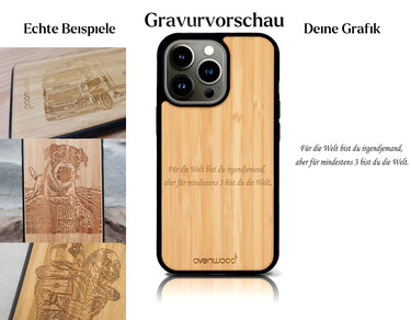 INDIVIDUELL iPhone 12 Pro Bambus-Kunststoff